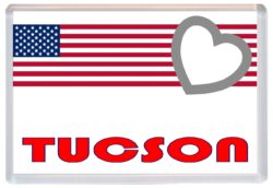 Tucson - Love USA/United States of America Towns & Cities Flag - Jumbo Fridge Magnet Souvenir Gift