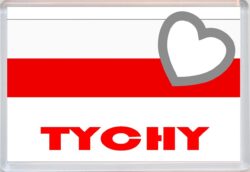 Tychy - Love Poland/Polish Towns & Cities Flag - Jumbo Fridge Magnet Souvenir Gift Present