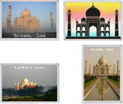Taj Mahal - India - 4 PACK - Jumbo Fridge Magnet Souvenir Gift Present