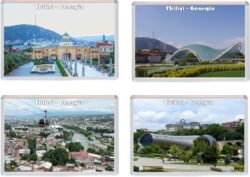 Tbilsi - Georgia - 4 PACK - Jumbo Fridge Magnet Souvenir Gift Present