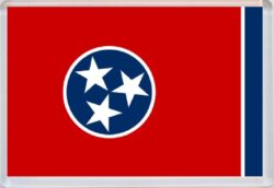 Tennessee - USA State Flag - Jumbo Fridge Magnet Souvenir Gift Present