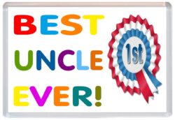 Best Uncle Ever - Jumbo Fridge Magnet Gift Present Birthday Xmas Christmas