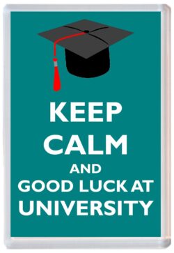 Keep Calm and Good Luck at University - Jumbo Fridge Magnet Souvenir Gift Present Uni