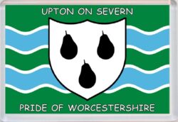 Upton on Severn - Pride of Worcestershire County Flag - Jumbo Fridge Magnet Souvenir Gift Present