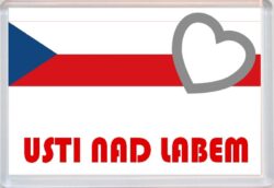 Usti Nad Labem - Love Czech Republic Towns & Cities Flag - Jumbo Fridge Magnet Souvenir Gift Present