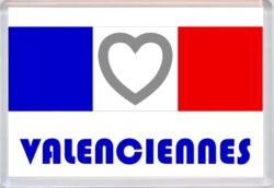 Valenciennes - Love France/French Towns & Cities Flag - Jumbo Fridge Magnet Souvenir Gift Present