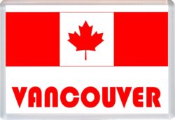 Vancouver - Love Canada/Canadian Towns & Cities Flag - Jumbo Fridge Magnet Souvenir Gift Present