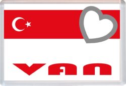 Van - Love Turkey/Turkish Towns & Cities Flag - Jumbo Fridge Magnet Souvenir Gift Present