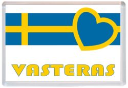 Vasteras - Love Sweden/Swedish Towns & Cities Flag - Jumbo Fridge Magnet Souvenir Gift Present