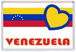 Venezuela - Love Venezuela Towns & Cities Flag - Jumbo Fridge Magnet Souvenir Gift Present