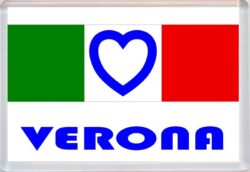 Verona - Love Italy/Italian Towns & Cities Flag - Jumbo Fridge Magnet Souvenir Gift Present