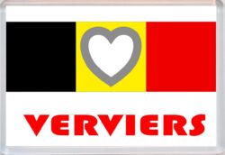 Verviers - Love Belgium/Belgian Towns & Cities Flag - Jumbo Fridge Magnet Souvenir Gift Present
