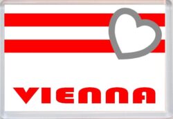 Vienna - Love Austria/Austrian Towns & Cities Flag - Jumbo Fridge Magnet Souvenir Gift Present