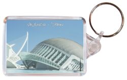 Valencia - Spain - Double Sided Large Keyring Key Fob Chain Ring Gift Present Souvenir