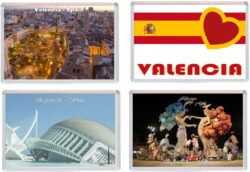Valencia - Spain - 4 PACK - Jumbo Fridge Magnet Souvenir Gift Present