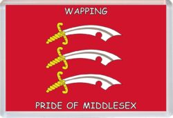 Wapping - Pride of Middlesex County Flag - Jumbo Fridge Magnet Souvenir Gift