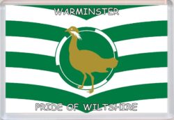 Warminster - Pride of Wiltshire County Flag - Jumbo Fridge Magnet Souvenir Gift Present