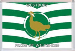 Westbury - Pride of Wiltshire County Flag - Jumbo Fridge Magnet Souvenir Gift Present