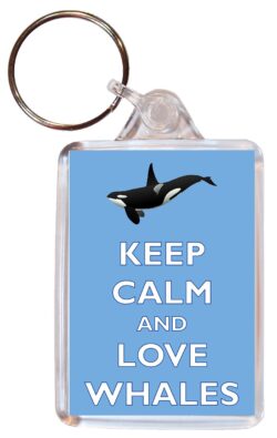 Keep Calm and Love Whales - Jumbo Fridge Magnet Souvenir Gift Present