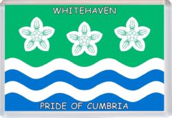 Whitehaven - Pride of Cumbria County Flag - Jumbo Fridge Magnet Souvenir Gift Present