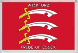 Wickford - Pride of Essex County Flag - Jumbo Fridge Magnet Souvenir Gift Present