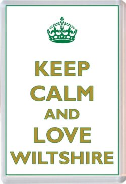 Keep Calm and Love Wiltshire - Jumbo Fridge Magnet Souvenir Gift Present