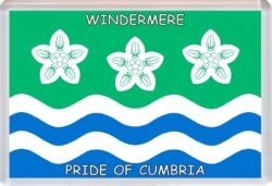 Windermere - Pride of Cumbria County Flag - Jumbo Fridge Magnet Souvenir Gift Present
