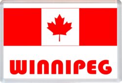 Winnipeg - Love Canada/Canadian Towns & Cities Flag - Jumbo Fridge Magnet Souvenir Gift Present