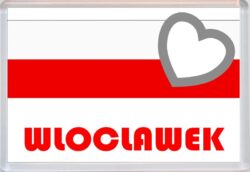 Wloclawek - Love Poland/Polish Towns & Cities Flag - Jumbo Fridge Magnet Souvenir Gift Present