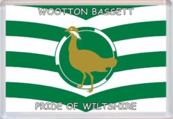 Wooton Bassett - Pride of Wiltshire County Flag - Jumbo Fridge Magnet Souvenir Gift Present