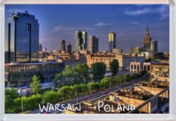 Warsaw - Poland - Jumbo Fridge Magnet