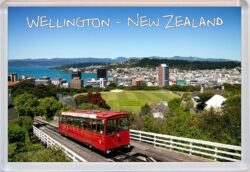 Wellington - New Zealand - Jumbo Fridge Magnet Souvenir Gift Present