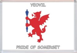 Yeovil - Pride of Somerset County Flag - Jumbo Fridge Magnet Souvenir Gift