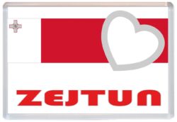 Zejutun - Love Malta/Maltese Towns & Cities Flag - Jumbo Fridge Magnet Souvenir Gift Present