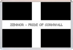 Zenner - Pride of Cornwall County Flag - Jumbo Fridge Magnet Souvenir Gift Present