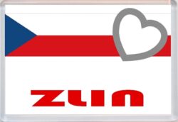 Zlin - Love Czech Republic Towns & Cities Flag - Jumbo Fridge Magnet Souvenir Gift Present