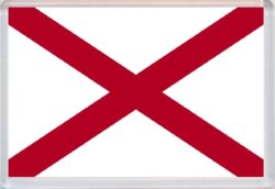 Alabama - USA State Flag - Jumbo Fridge Magnet Souvenir Gift Present