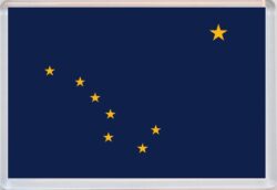 Alaska - USA State Flag - Jumbo Fridge Magnet Souvenir Gift Present
