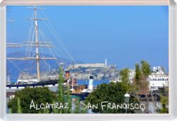 Alcatraz - San Francisco - California - USA - 4 PACK - Jumbo Fridge Magnet Souvenir Gift Present