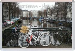 Amsterdam - Holland - Jumbo Fridge Magnet Souvenir Gift Present Bikes