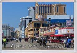 Atlantic City - New Jersey - USA - Jumbo Fridge Magnet Souvenir Gift Present