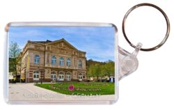 Baden Baden - Germany  ? Double Sided Large Keyring Key Fob Chain Ring Gift Present Souvenir
