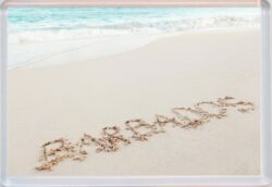 Barbados Sands - Caribbean - Jumbo Fridge Magnet Souvenir Gift Present