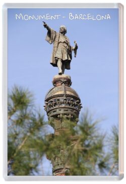 Monument - Barcelona - Spain - Jumbo Fridge Magnet Souvenir Gift Present