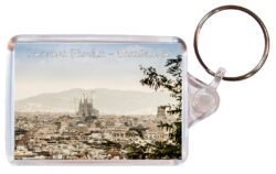 Barcelona - Sagrada Famila - Spain - Double Sided Large Keyring Key Fob Chain Ring Gift Present Souvenir