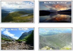 Ben Nevis - Scotland - 4 PACK - Jumbo Fridge Magnet Souvenir Gift Present
