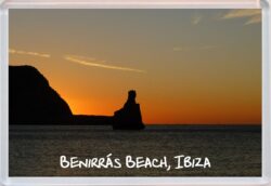 Benirras Beach Sunset - Ibiza - Spain - Jumbo Fridge Magnet Souvenir Gift Present