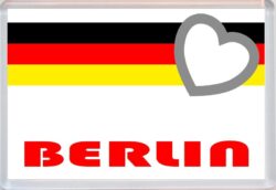 Berlin - Love Germany/German Towns & Cities Flag - Jumbo Fridge Magnet Souvenir Gift Present