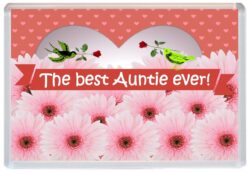 Best Auntie Ever - Jumbo Fridge Magnet Souvenir Gift Mothers Day Birthday Xmas Present