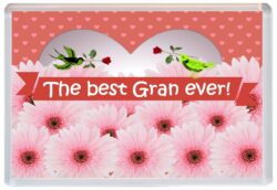 Best Gran Ever - Jumbo Fridge Magnet Souvenir Gift Mothers Day Birthday Xmas Present